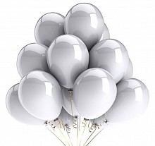 balony  metaliczne 12 cali 50 szt. -    SILVER (SB12M-018)